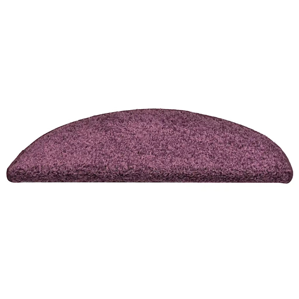 Tappetini per scale 30 pz 56x17x3 cm Viola scuro semicircolari 3365811