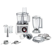 Bosch MC812S814 Food processor MultiTalent 8 1250 W Bianco, Inox spazzolato