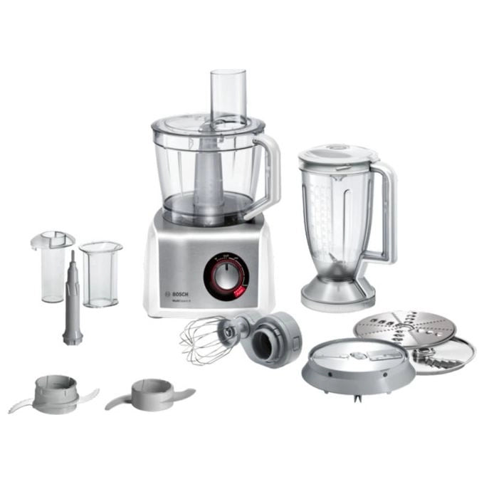 Bosch MC812S814 Food processor MultiTalent 8 1250 W Bianco, Inox spazzolato