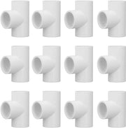 Connettori a T in PVC per tubi - 90° - 12 pezzi - per acqua fredda - ideali per irrigazione