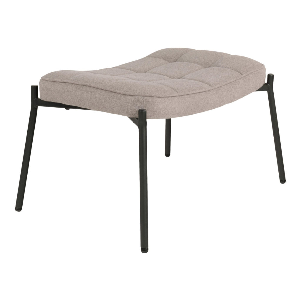 Poggiapiedi Glasgow, Beige, Poliestere, 42,5x63x39 cm