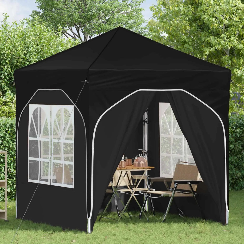 Tenda per feste a pop-up-Gazebo 192 x 192 x 245 cm Nero 208298