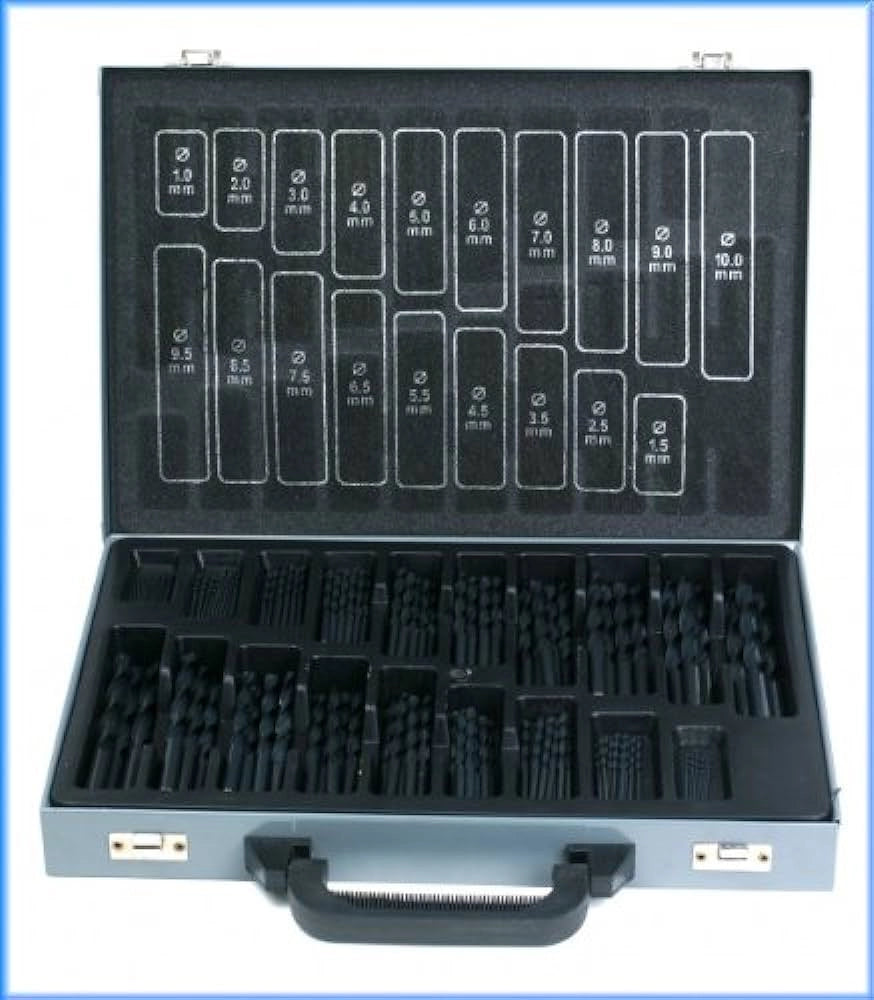 SERIE PUNTE 'HSS COBALTO 5%' IN VALIGIA 120 pezzi - 1÷10 mm x 0,50 - ECEF