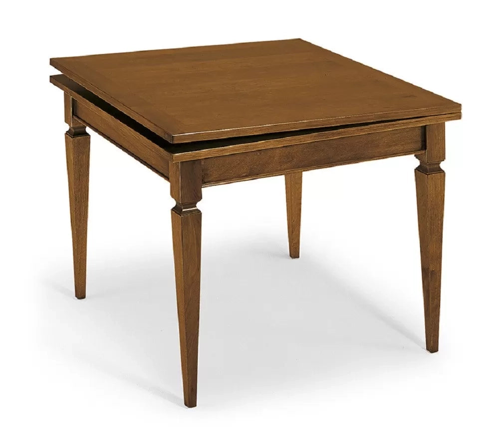 Tavolo a libro in legno massello di noce l.100 p.100 h.78 - Mobili 2G