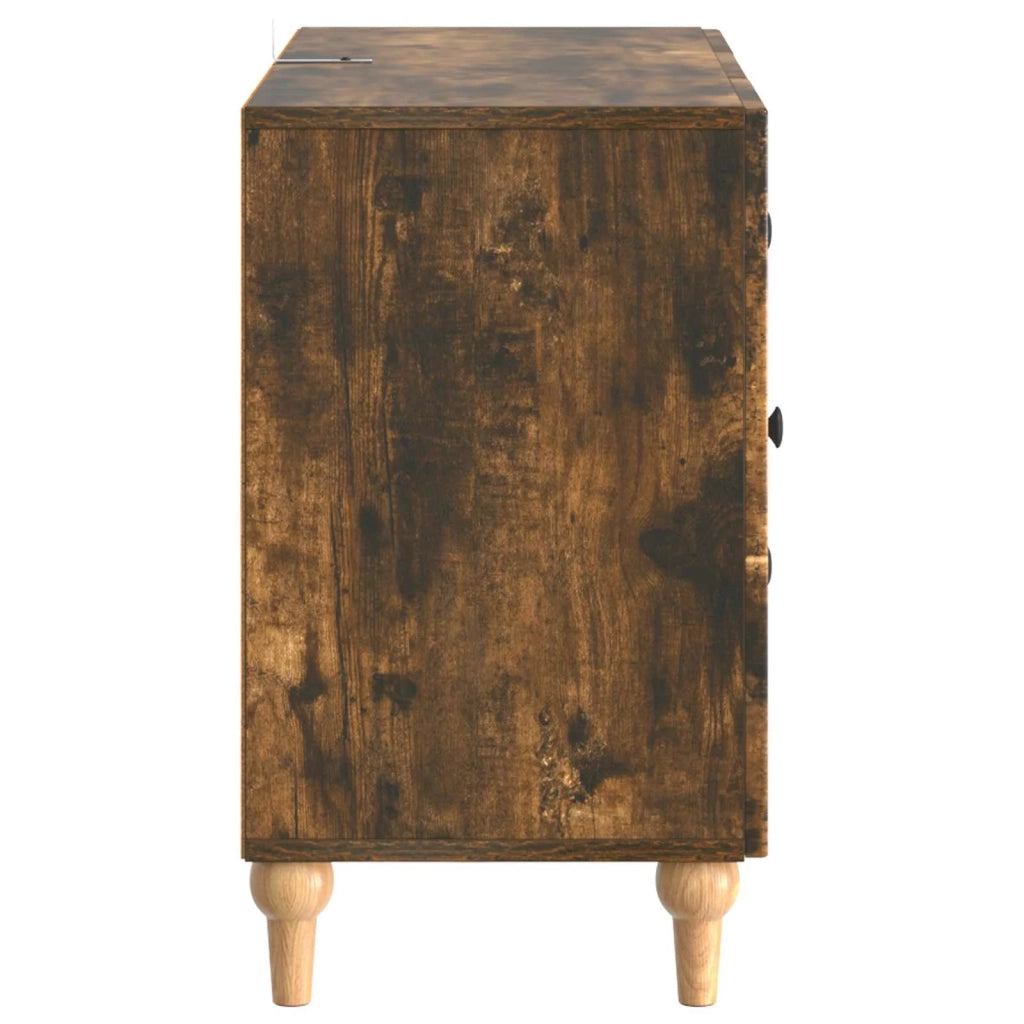 Mobile TV Rovere Fumo 89 x 34,5 x 60 cm Legno ingegnerizzato 894200
