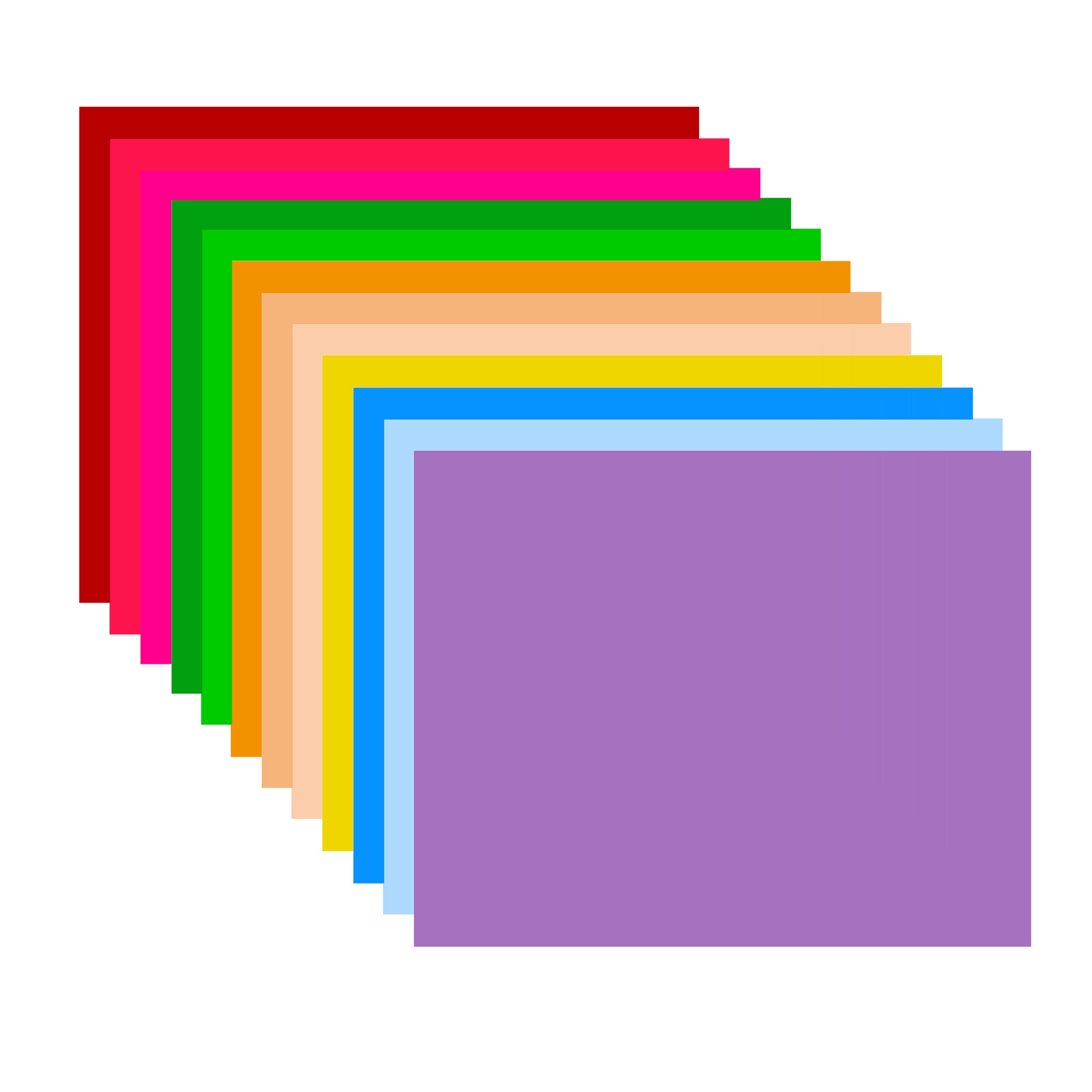 set di filtri colorati 12 pezzi, 40x50cm