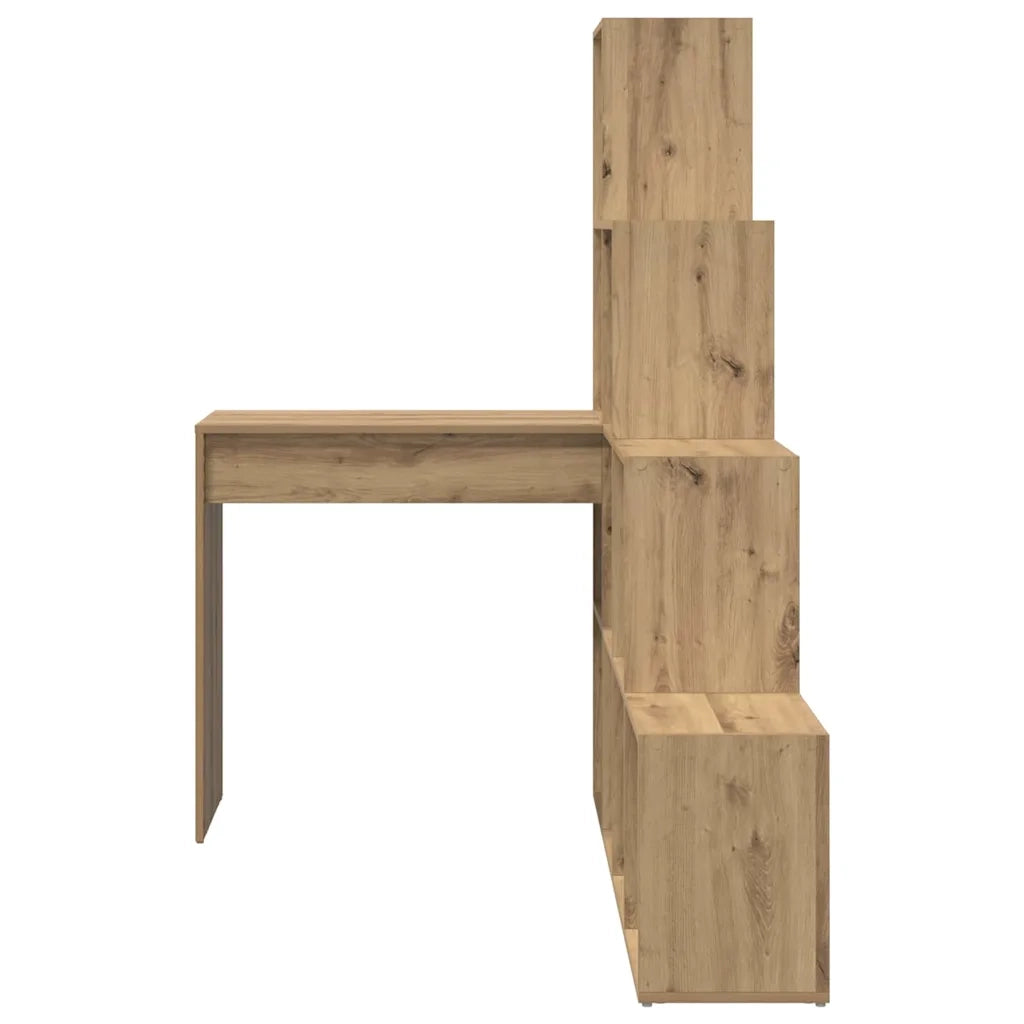 vidaXL Scrivania ad angolo rovere artigianale 101,5 x 149,5 x 149,5 cm