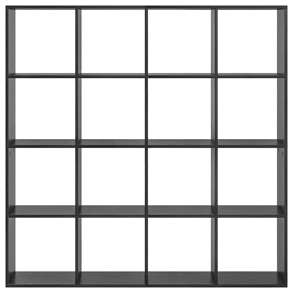 Armadio per Libri Rovere Nero 137,5 x 29 x 137,5 cm