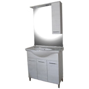 MOBILE BAGNO ROVERE BIANCO 3 ANTE 85 CM
