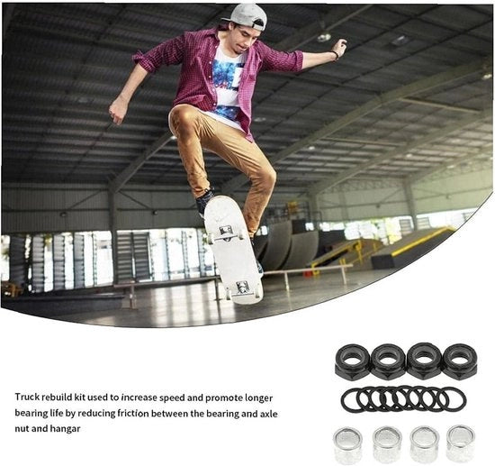 Kit di accelerazione per skateboard da esterno con prestazioni ridotte per skateboard accessori in acciaio inox