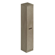 Scarpiera argilla in legno con un’anta e 6 ripiani cm h180x36x38
