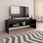 Mobile Porta TV Nero 120x40x40 cm in Legno Multistrato 800037