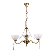 Italux Baxio plafoniera 3 luci E27 55 cm oro/bianco