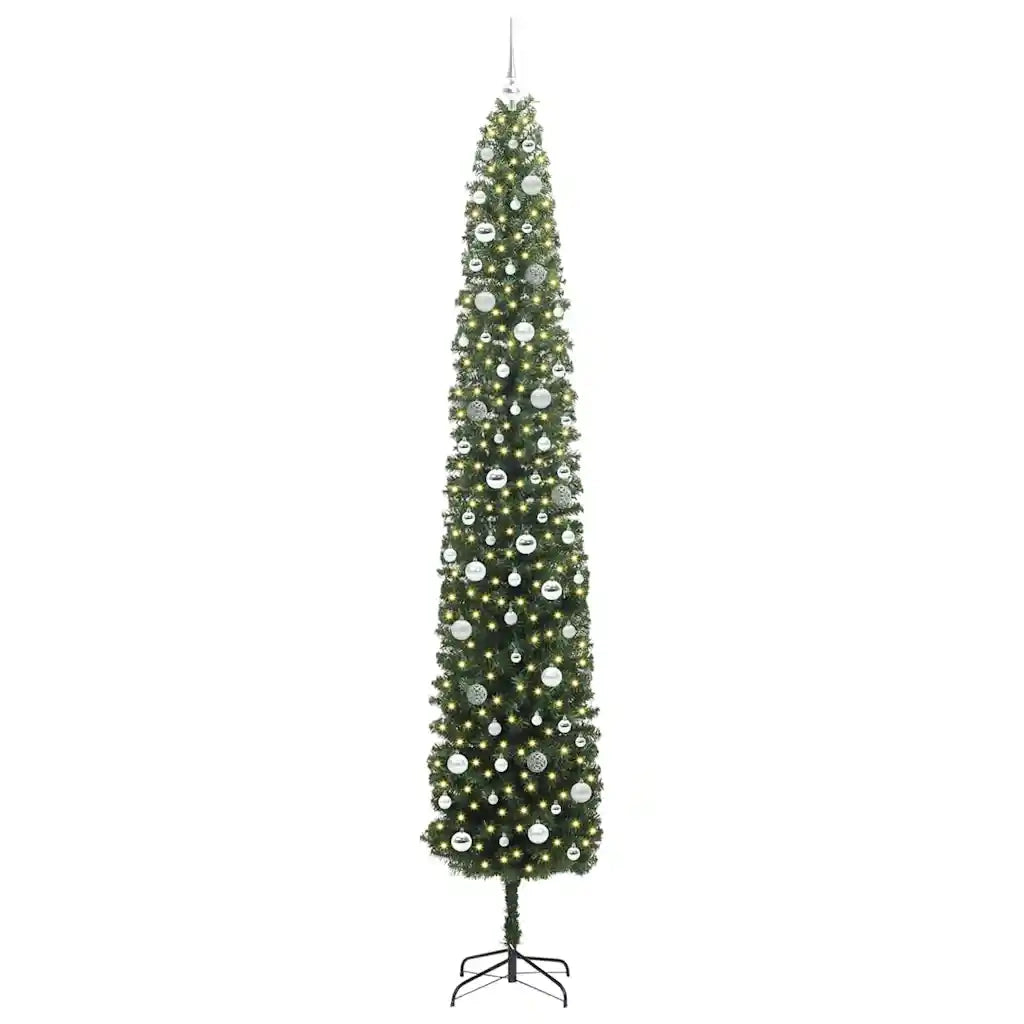 Albero di Natale artificiale con 300 LED Verde 270 cm 3394983