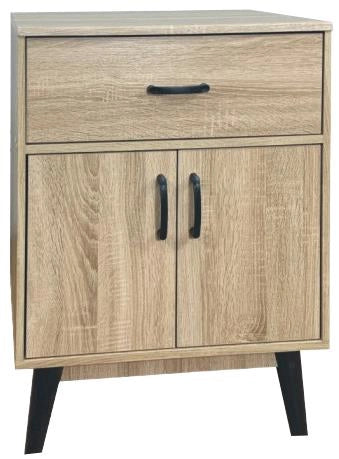 MOBILE IN MDF ROVERE CON 2 ANTE E CASSETTO MISURE: 60X40X74 CM