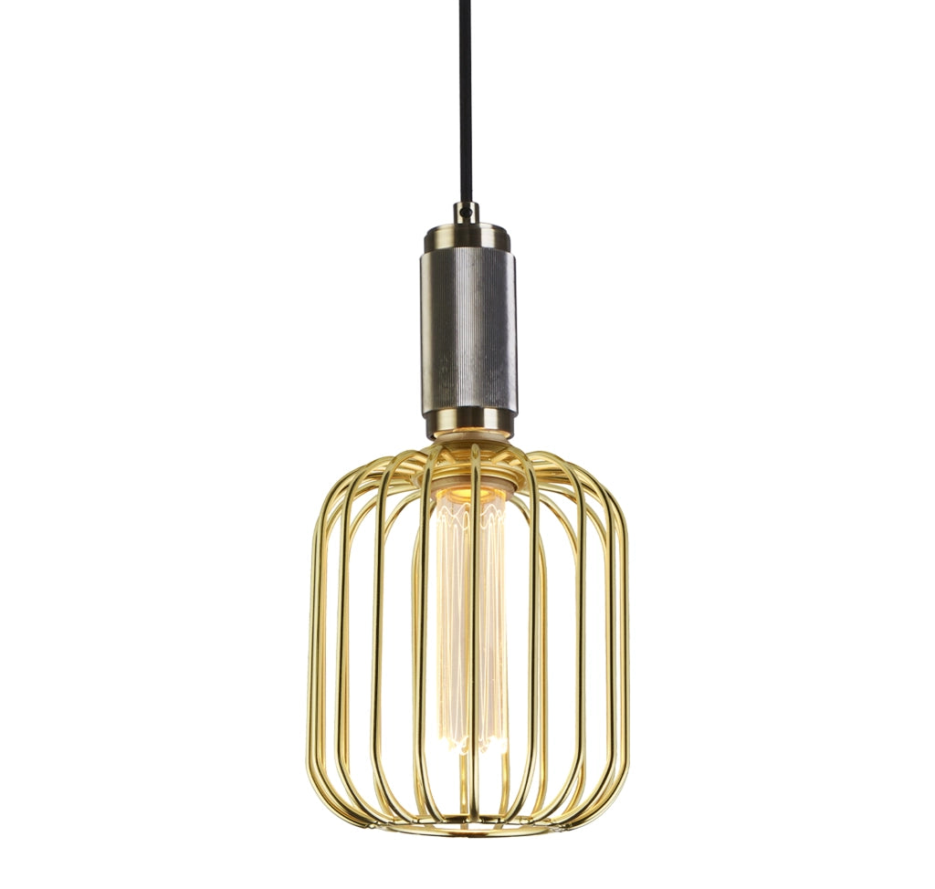 Sospensione Contemporanea Suspension Acciaio Adjustable 1 Luce E27
