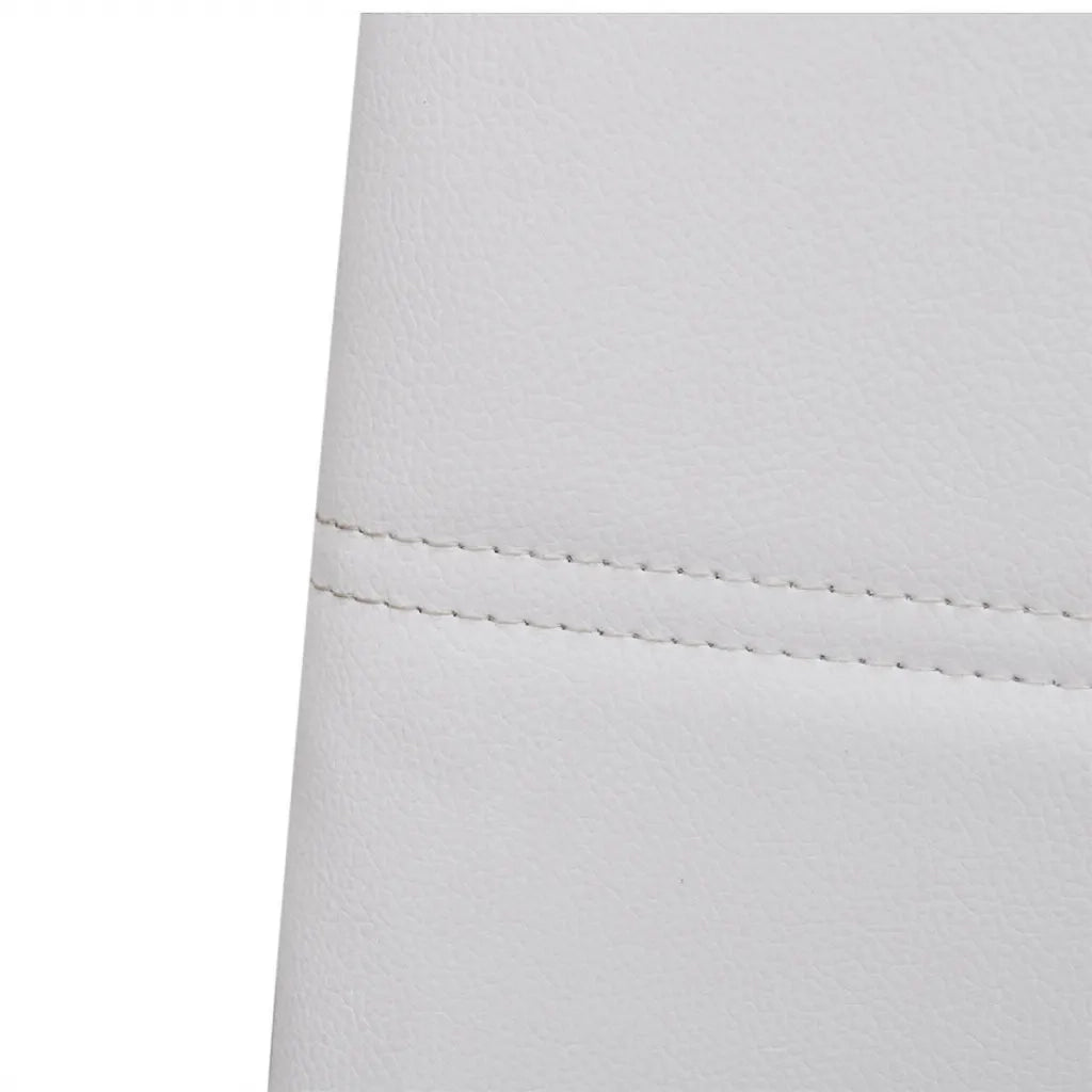Sedie da Pranzo a Sbalzo 2 pz Bianche in Similpelle cod mxl 22564