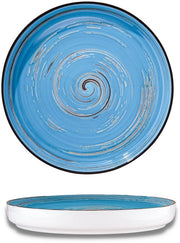 Piatti Gourmet a Spirale Originele Forma Design Moderno Sicuro Resistente ai Graffi Liscio a Mano per Casa e Ristoranti Diametro 28 cm
