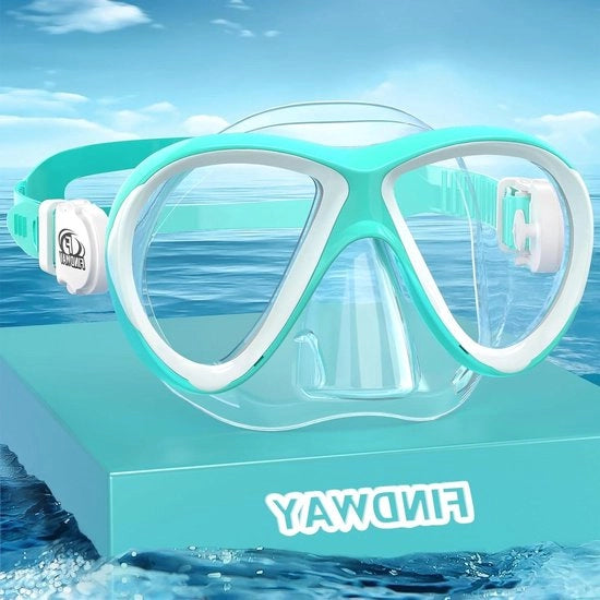 Maschere da snorkeling per bambini - Faccia d'acqua con protezione nasale per ragazzi e ragazze 4-14 anni - Forma confortevole adattabile acqua-tetto senza perdite - Maschere da sub