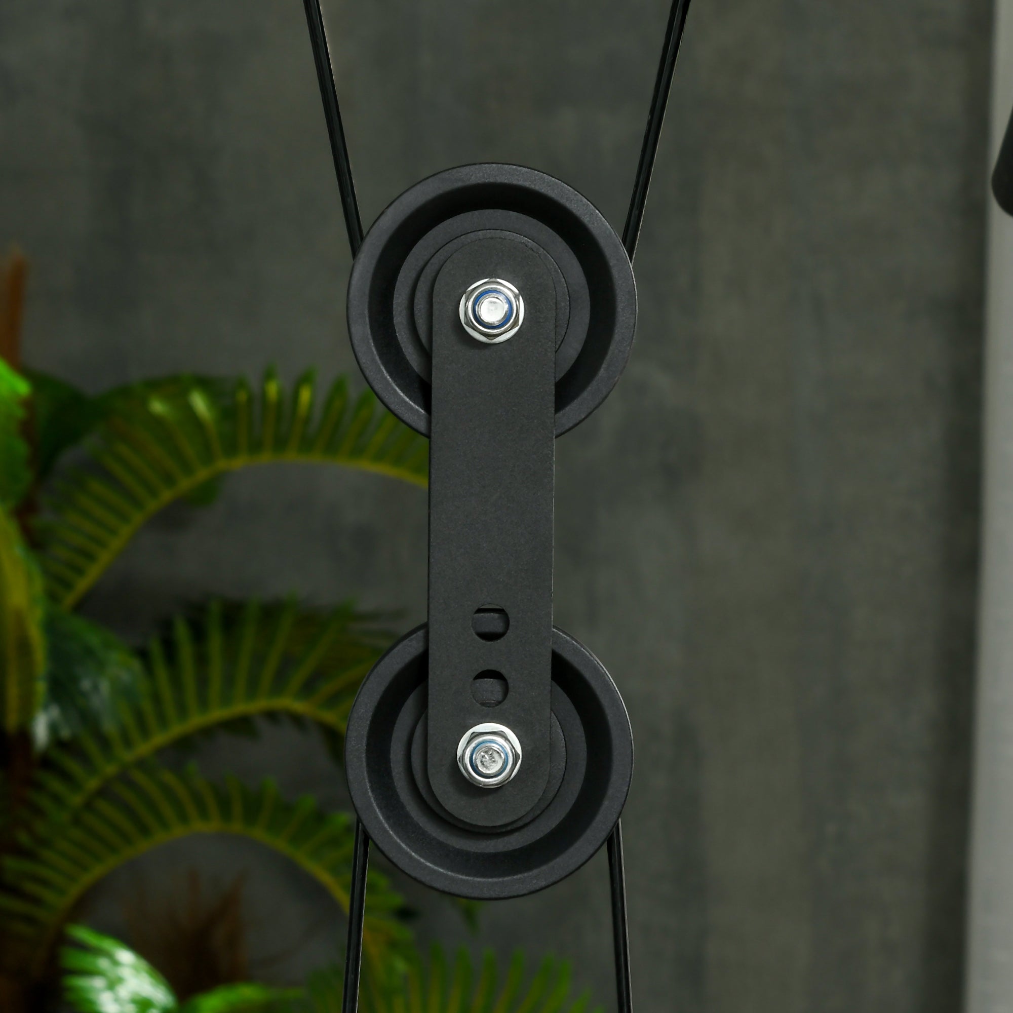 Stazione Fitness Multifunzione 152x105x212 cm in Acciaio Nero