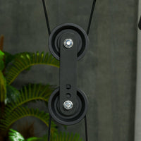 Stazione Fitness Multifunzione 152x105x212 cm in Acciaio Nero