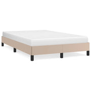 Letto matrimoniale | Letto per adulti | Giroletto senza Materasso Cappuccino 120x190 cm in Similpelle