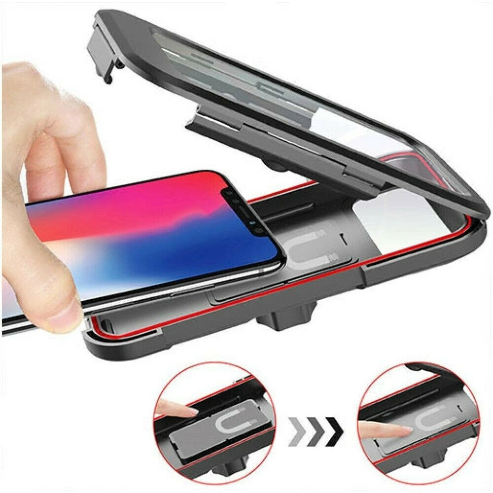 Trade Shop - Supporto Custodia Porta Cellulare Impermeabile Per Moto Bici Fino 6.7" Hl-69 -