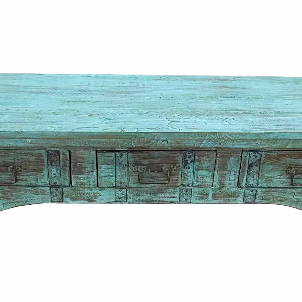 Mobile basso artigianale in legno 165-175x45x57h cm