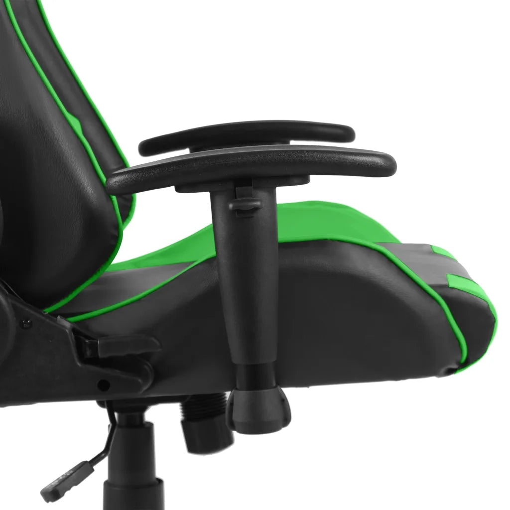 Sedia da Gaming | Sedia da e-sports Girevole Verde in PVC