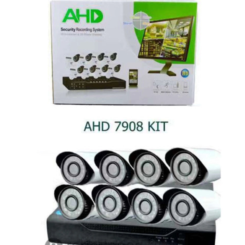 Trade Shop - Kit Dvr Ahd Videosorveglianza Ir 8 Canali 3g Smartphone Telecamere Ir Hdmi 7908 -
