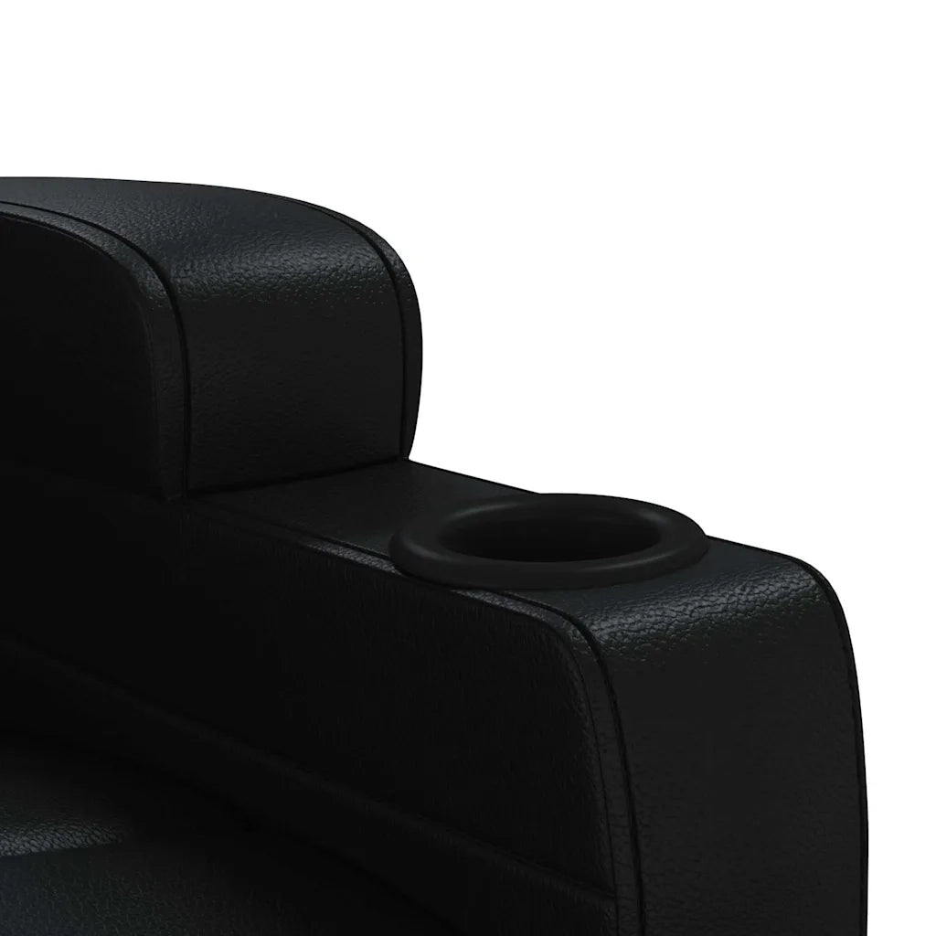 Divano Sedia-Poltrona Massaggiante Nera in Similpelle 693687