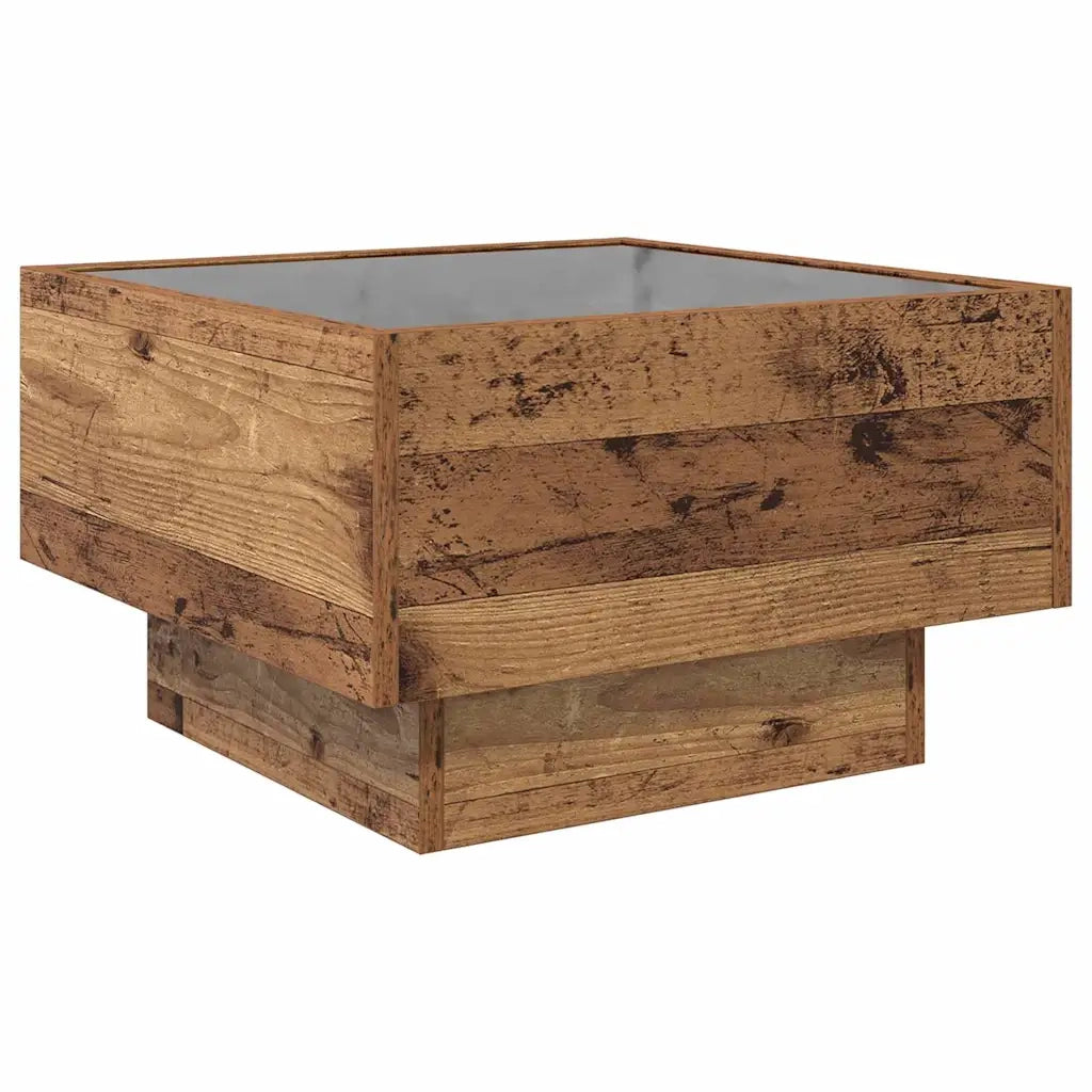Tavolino da salotto | Tavolino da caff¨¨ | Tavolino da Soggiorno Legno vecchio 50 x 50 x 30 cm