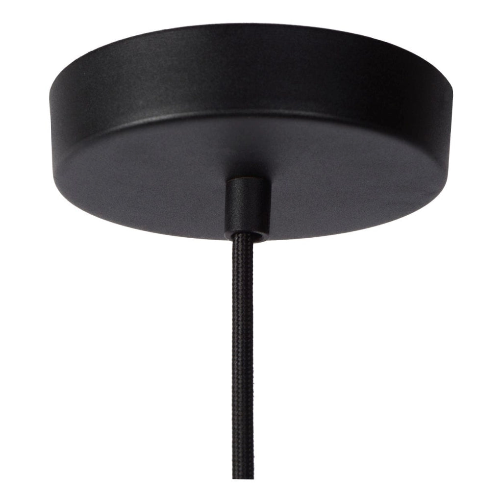 Lampada a sospensione Lucide Lionel nera E27 40W Ø6,5