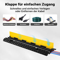 Canalina passacavi carrabile, 980x240x45mm, 2 canali, max 13 t, Pedana copricavo