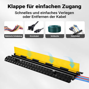 Canalina passacavi carrabile, 980x240x45mm, 2 canali, max 13 t, Pedana copricavo