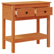 Tavolo Consolle | Tavolo d'Ingresso con cassetto Marrone cerato 75 x 35 x 75 cm