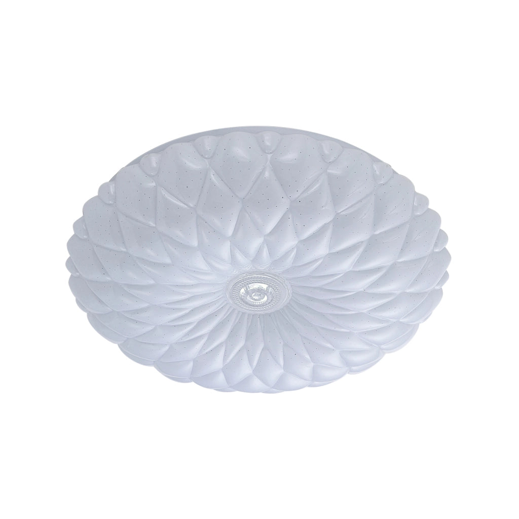 Plafoniera Italux Auris Loto bianca Ø33 LED 18W 4000K