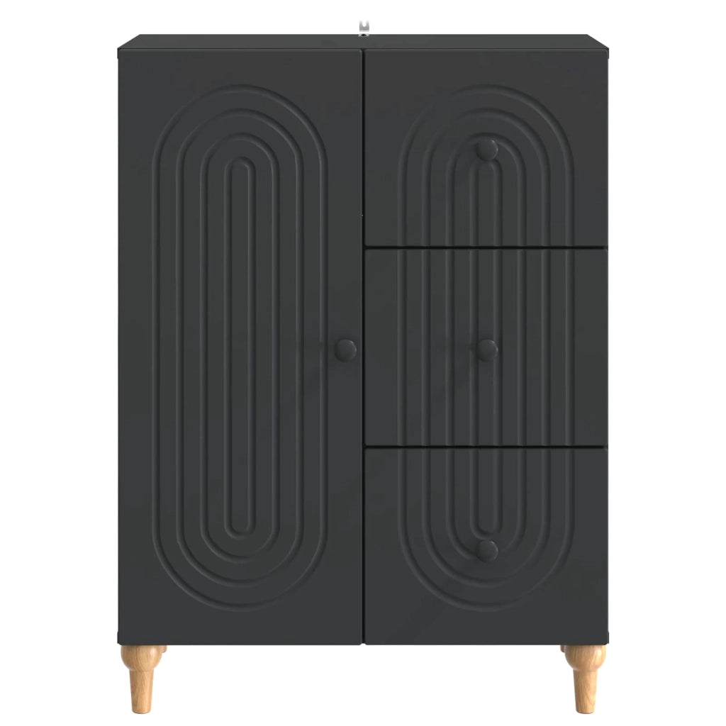 Credenza Nero 66 x 34,5 x 90 cm Legno ingegnerizzato 894166