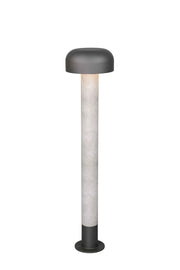 Palo alto da esterno, alluminio, antracite e cemento, H 85 cm, Fraser
