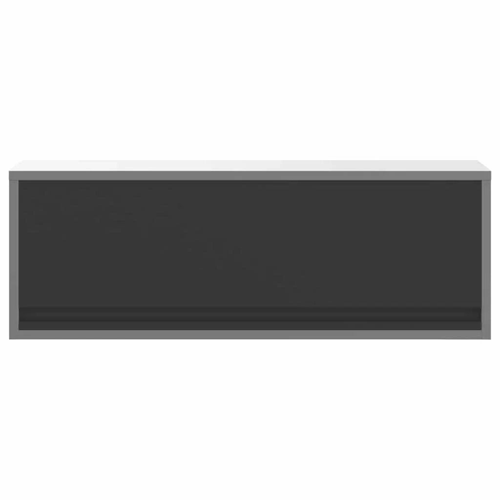 Armadio portautensili da interno resistente in acciaio nero 100 x 25 x 35 cm 02_0058036