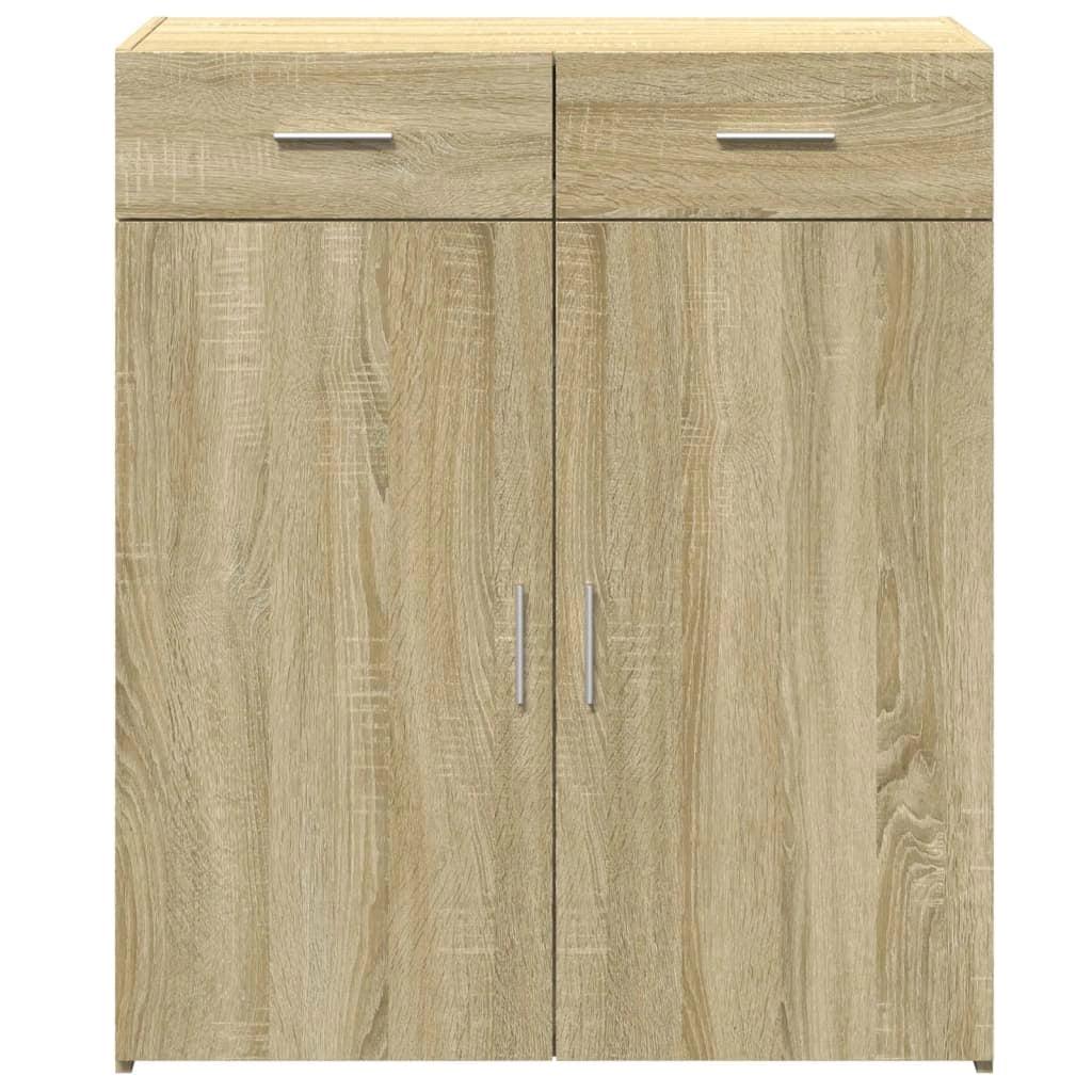 Buffet credenza cassettiera armadio mobile contenitore organizer cucina soggiorno rovere Sonoma 80 x 42,5 x 93 cm legno ingegnerizzato marrone 02_0031724