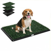 Toilette per cani con erba sintetica lavabile ¨C zephmum ¨C nero e verde 76x50.5 cm