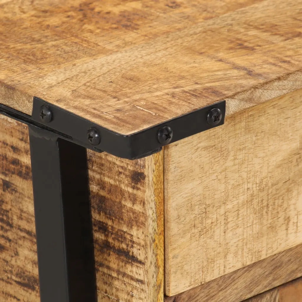 Comodino 40x30x42 cm in Legno Massello di Mango 358917