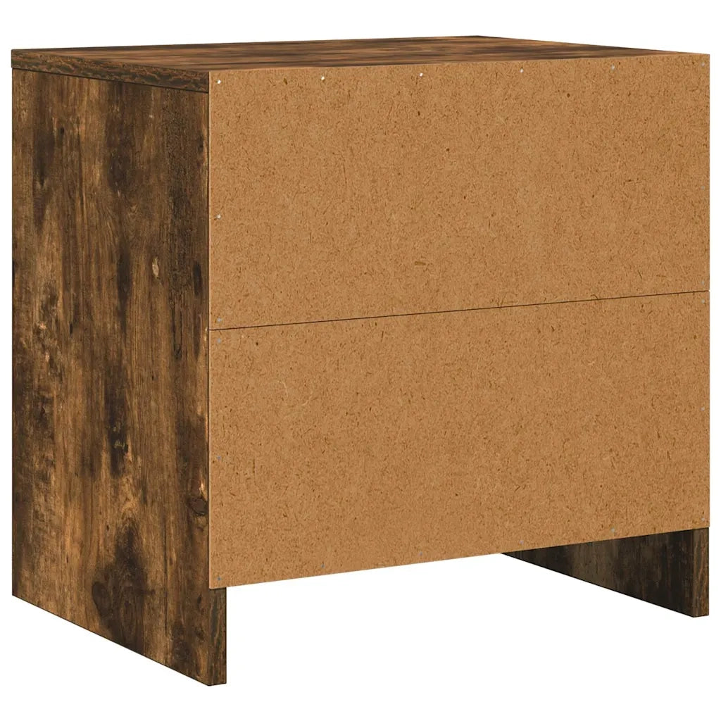 Comodino-Tavolino da notte Rovere Fumo 45x34x44,5 cm in Truciolato