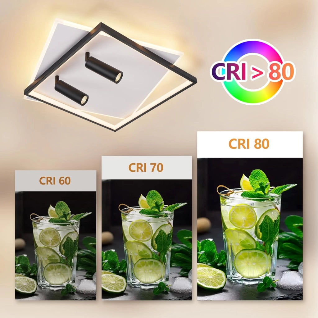ZMH Faretto da soffitto LED 2 luci acrilico moderni dimmerabili per soggiorno