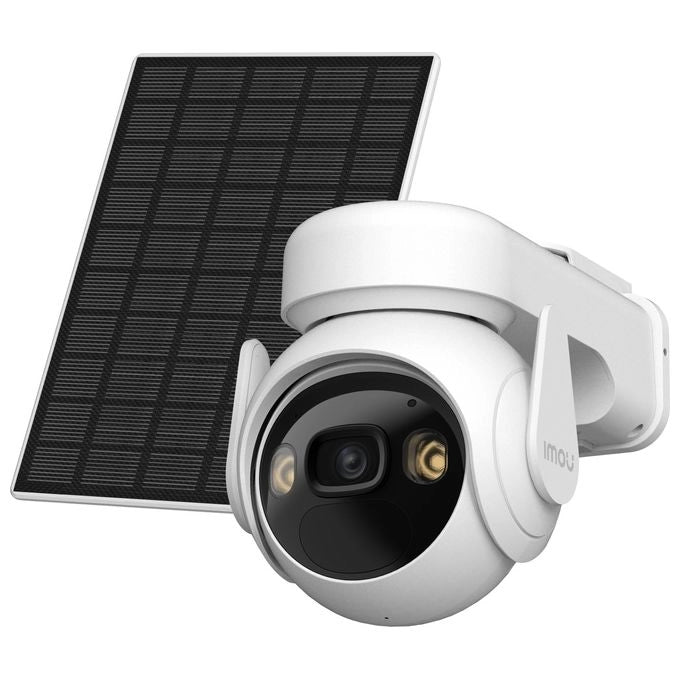 Imou Cell PT Lite Kit - Telecamera da Esterno a batteria con risoluzione 2K (3MP), Rilevamento Movimento/Umano, Visione Notturna a Colori, Audio Bidirezionale, IP66