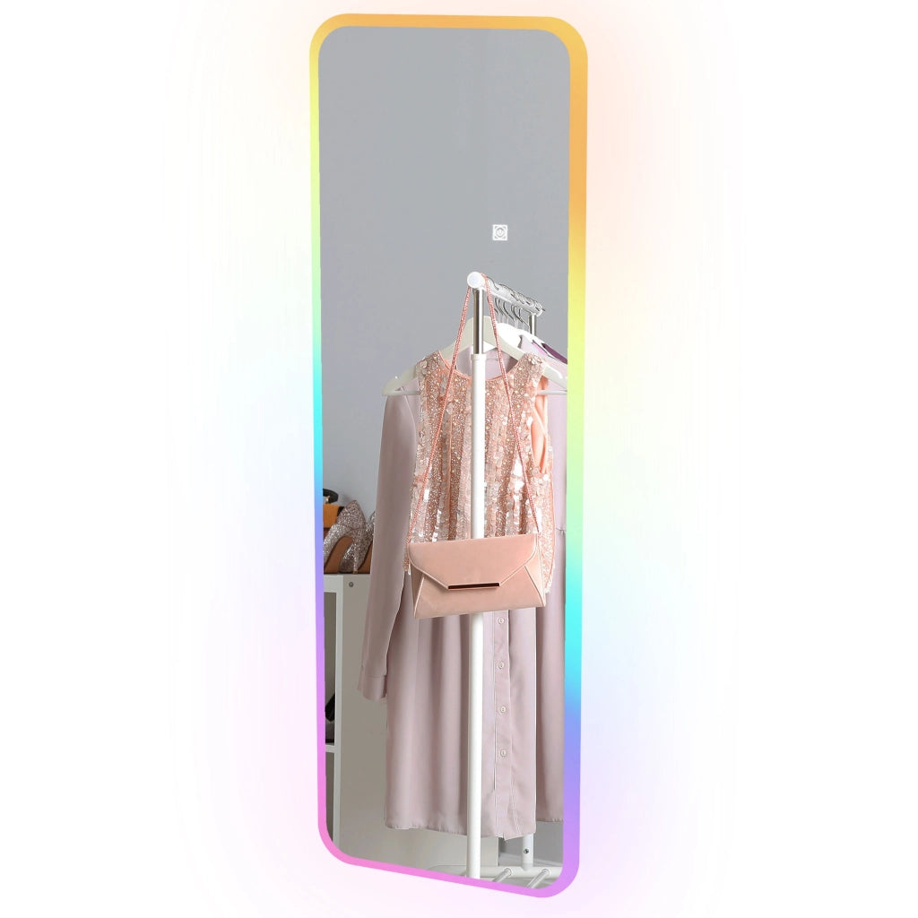 Specchio a Pieno Corpo con Luci LED ¨C Zephmum ¨C 120x40 cm Colori RGB