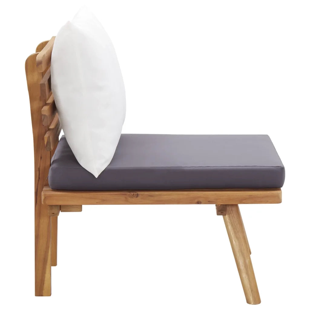 Set Divani da Giardino 4 pz con Cuscini in Massello di Acacia 46676