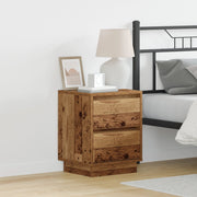 Comodino con luci LED Legno Vecchio 39x34.5x50 cm