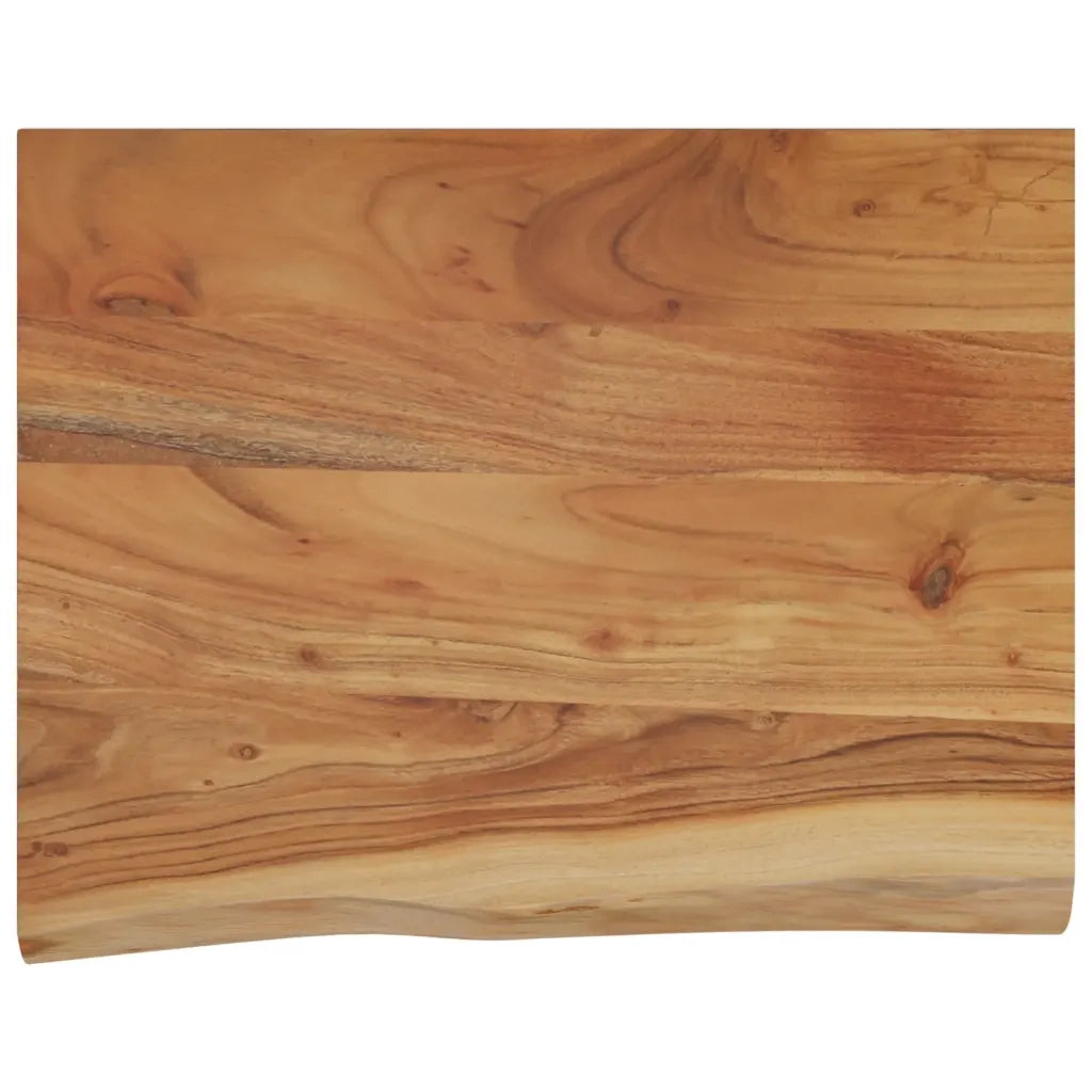 Mensola a Muro 40x30x3,8cm Rettangolare Legno Acacia Bordi Vivi